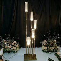 Großhandel Eisen Moderner Kerzenleuchter Hochzeits-Tischdekoration Weihnachten Ostern Heim Esstisch Dekoration