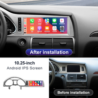 Nuevo sistema multimedia inalámbrico para coche con Android AUTO y CarPlay, pantalla de 10.25 pulgadas para Audi Q7, reproductores de video para coche