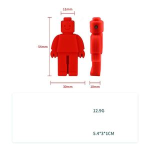 Anneau de dentition en silicone <span class=keywords><strong>pour</strong></span> bébé, sans BPA, avec design de robot 3D personnalisé, sûr et mignon, adapté aux enfants en phase de dentition et à l'alimentation - Product Image 5