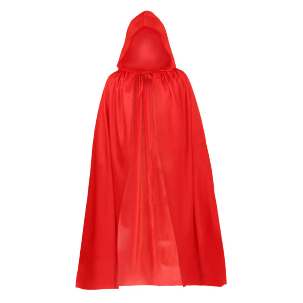 Red single-layer hooded