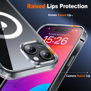 Promotion clair antichoc chargeur <span class=keywords><strong>Mag</strong></span> étui de téléphone pour <span class=keywords><strong>iPhone</strong></span> 16 15 14 Pro Max Transparent sûr magnétique étui de téléphone portable - Product Image 4