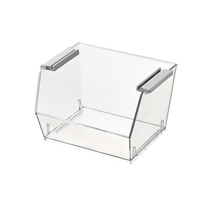 Transparent Desktop Storage <b>Box</b> Stackable Organizer For Office Desk Stationery Cosmetic <b>Makeup</b> Holder Large Size 2L Capacity - Product Image 5
