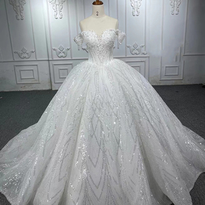 Con cuentas llenas de lentejuelas flor Sweetheartwedding vestido de fiesta vestidos Jancember 6563 - Product Image 1