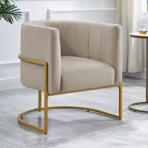 <span class=keywords><strong>Fauteuil</strong></span> rond moderne avec revêtement en <span class=keywords><strong>velours</strong></span> et structure en métal, <span class=keywords><strong>fauteuil</strong></span> <span class=keywords><strong>d</strong></span>'appoint confortable et luxueux <span class=keywords><strong>pour</strong></span> salon, chambre à coucher - Product Image 4