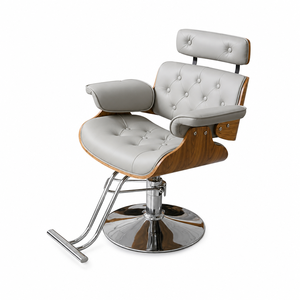 Top Selling Hot Beauty Barbershop Antique Salon Equipment and Furniture Hair Salon Round Base Styling <b>Chairs</b> Metal <b>Barber</b> <b>Chair</b> - Product Image 3