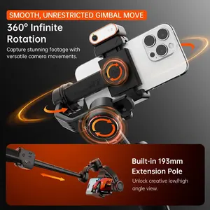 Para Hohem <span class=keywords><strong>ISteady</strong></span> M7 2025 nuevo teléfono móvil de 3 ejes AI Luz de relleno magnético telescópico Selfie Stick para estabilizador de cardán de vídeo - Product Image 5