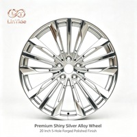 Prix d'usine Jantes forgées multi-chromées à 20 rayons de 18-24 pouces 5x114.3 5x120 pour voitures particulières