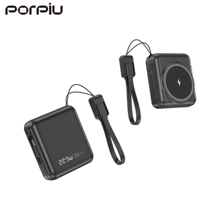 Porpiu hai chiều pd22.5w sạc nhanh không dây từ 15W ngân hàng điện hình vuông cáp hai chiều nhanh ngân hàng điện - Product Image 3