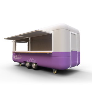 Camión de Comida Móvil Galvanizado Estilo Cafetería Vintage en Venta, Camión de Comida Completamente Equipado - Product Image 3
