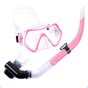 Set de Máscara de Snorkel con Lentes de Vidrio Templado y Snorkel de Doble Drenaje para Natación y Buceo - Product Image 4