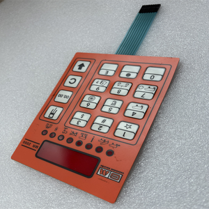 Panneau de boutons de superposition graphique personnalisé feuille clavier tactile métal dôme interrupteur <span class=keywords><strong>à</strong></span> membrane avec adhésif 3M467 pour équipement de traite - Product Image 6