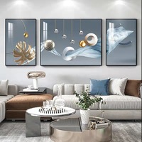 Peinture Murale Abstraite Moderne de Luxe en Porcelaine Cristalline pour Salon Nordique, Vente en Gros Usine
