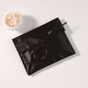 Bolsa de Satén con Logotipo Personalizado, Bolsa para Ropa de Bebé, Bolsa de Lujo para Pelucas, Bolsa de Satén con Solapa para Cosméticos - Product Image 4