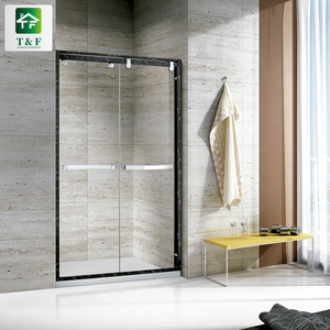 Cabina de ducha de forma recta moderna, puerta de vidrio rectangular <span class=keywords><strong>para</strong></span> baño pequeño - Product Image 3