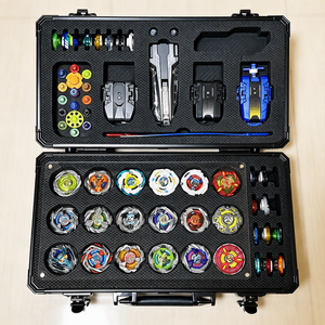 <span class=keywords><strong>Beyblade</strong></span> X & Infinity Nado : Étui de présentation portable en aluminium pour toupies, collection, lanceur de combat et accessoires - Product Image 4