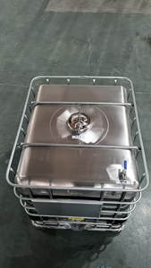 Serbatoio IBC in Acciaio Inox SS304 SS316 da 1000L per Conservazione di Sciroppo d'Acero, Acqua, Miele, Alcol, Recipiente a Pressione con Pompa - Product Image 4