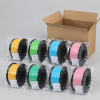 PLA Basic 8 Pack 250g 1.75mm 8x250g Set Uji Warna Filamen Printer 3D Gulungan Spool untuk Pengujian Sampel pada Printer FDM Umum