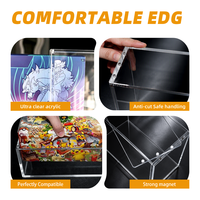 Estuche Protector de Acrílico Transparente para Tarjetas Coleccionables PTCG, Caja de Exhibición para Regalo