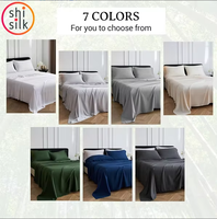 Parure de lit en tissu 100% Lyocell de bambou, tissage simple, taille King 102*108, 300TC, rafraîchissante, respirante, écologique, durable