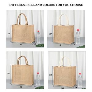 Custom Logo Reuseable Shopping Preserve Tote <b>Bags</b> <b>Wedding</b> <b>Gifts</b> Recycled Cotton Shopping Jute Tote <b>Bag</b> for Promotion - Product Image 2
