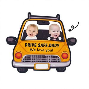 Personalized Pattern Custom <b>Car</b> Hanging <b>Ornament</b> Wooden Photo Frame Photo Text Custom Content - Product Image 2