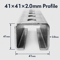 Poutre de charpente structurelle robuste en profilé en Z Q235B Zn-Al-Mg de longueur standard 6M