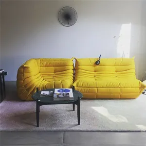 Diseño moderno Ligne Roset togo sofá sala bajo el brazo hotel sofá seccional perezoso sofá para casa