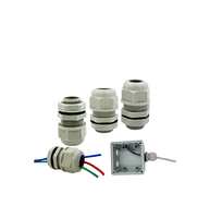 Les glandes de câble en plastique en nylon du CE M72 * 2 imperméabilisent IP68 pour les boîtes de jonction électriques de panneaux