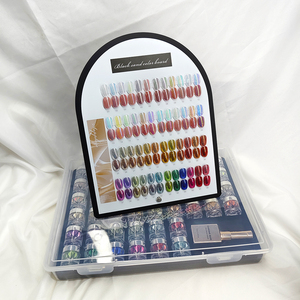Ensemble de poudres Aurora Illusion à haute luminosité, 48 couleurs, <span class=keywords><strong>poudre</strong></span> pigmentée miroir magique clair de lune pour la décoration des ongles DIY - Product Image 6