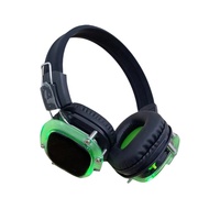 Casque sans fil silencieux pour discothèque personnalisé avec logo noir et blanc, 100 pièces, avec 3 émetteurs, 6 chargeurs