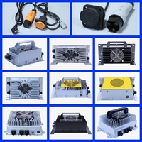 Chargeur de batterie au plomb-acide au lithium 3,3 kW 72V40A à charge rapide IP67, chargeur de batterie entièrement scellé pour voiturette de golf avec bus CAN, tricycle