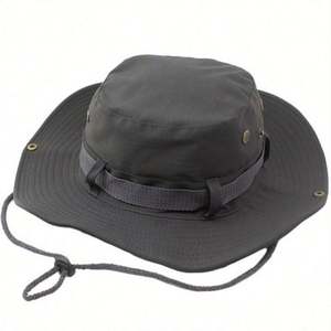 Chapeau de pêcheur uni personnalisé avec logo, idéal pour l'escalade, la pêche, le safari, les voyages, le cyclisme, unisexe, toutes saisons, protection solaire - Product Image 5