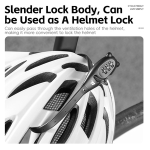 WEST BIKING-Candado portátil con contraseña para bicicleta, candado digital ajustable, fácil de usar, candado para ciclismo de montaña y carretera - Product Image 5