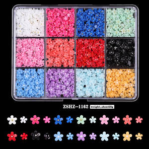 12 Compartimentos con Dijes 3D para Decoración de <span class=keywords><strong>Uñas</strong></span>, Flores Pequeñas Mixtas en <span class=keywords><strong>Rosa</strong></span> y Blanco, Cuentas Doradas y Plateadas, Resina Kawaii, Decoraciones Magnéticas Brillantes para <span class=keywords><strong>Uñas</strong></span>, Manualidades - Product Image 3