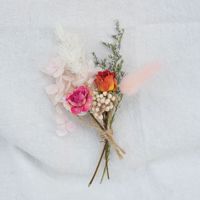 Mini Ramo de Flores Secas, Decoración para Tarjetas, Materiales para Manualidades, Accesorios para Fotografía, Caja de Regalo, Pequeño Recuerdo, Boutonniere