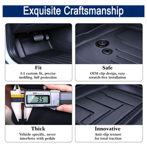 Tappetini Protettivi Premium in TPE per Sedili <span class=keywords><strong>Auto</strong></span>, Anti-Graffio e Impermeabili, per <span class=keywords><strong>Dacia</strong></span> <span class=keywords><strong>Sandero</strong></span> 2020-2024, Accessori <span class=keywords><strong>Auto</strong></span> - Product Image 4