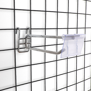 סופרמרקט יחיד חוט slatwall תצוגה אביזרים ברזל ווים מתכת עבור חנות קמעונאות מדפים - Product Image 3