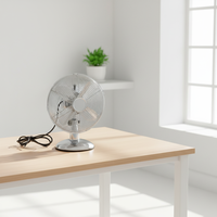 Petit ventilateur de bureau électrique vintage rétro fonction de contrôle mécanique pour ventilateur de table en métal pour hôtel de bureau à domicile
