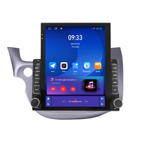 Écran Tesla vertical de 9,7 pouces, lecteur vidéo de voiture pour Honda Fit Jazz 2007-2013 avec Car-play, navigation GPS, lecteur multimédia