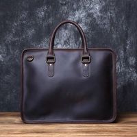 Sac à dos professionnel de luxe en cuir véritable Crazy Horse pour homme, personnalisable en gros, imperméable, léger, grande capacité, avec doublure en coton