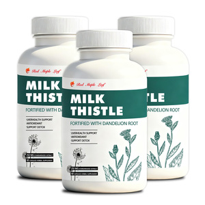 Complexe Professionnel de Soutien Hépatique : Capsules de Chardon-Marie (Silymarine) et Racine de Pissenlit, Complément Herbal Détoxifiant et Purifiant - Product Image 3