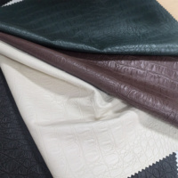 PU artificiel tissu synthétique cuir Crocodile or Viscose luxe veste cuir pour veste manteau jupe robe