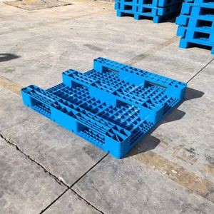 Düşük fiyat yüksek kaliteli HDPE avrupa istiflenebilir çift taraflı dört yönlü plastik palet - Product Image 5