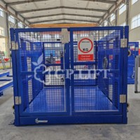 300kg-3t Charge 3.5m-15m Hauteur Rail de guidage mural Plate-forme élévatrice à cargaison Hydraulique AC Power Steel Material New Condition Farm