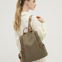 Grand sac à dos noir à rabat avec fermeture éclair, imperméable, pour voyage, école, femmes, adolescents, étudiants coréens, unisexe, sac quotidien 36-56L