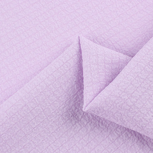 CEY Crepe AirFlow Tela Lisa 100% Poliéster Arrugado Color sólido aplastado para vestido - Product Image 3