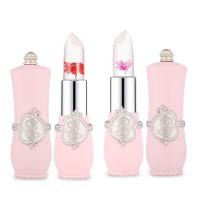 OEM Jelly Lipstick, Flower Crystal Magic Temperature Change Long Lasting Moisturizer Bright Makeup Lip Stick Lip Gloss