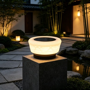Lampes de poteau électriques/solaires modernes, étanches IP65, LED, pour extérieur, jardin, villa, poteaux, éclairage décoratif paysager - Product Image 1