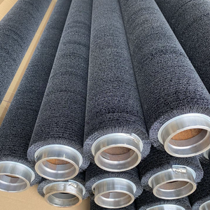 Настроенная 304 нержавеющая сталь вал DuPont абразивная проволока из карбида кремния 80 балок спиральная намоточная роликовая щетка для полировки древесины - Product Image 6