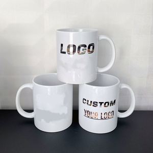 Taza de Cerámica Blanca Lisa con Logotipo Personalizado Impreso, Tazas de Té y Café con Sublimación de Logotipo Personalizado, Precio Económico - Product Image 3